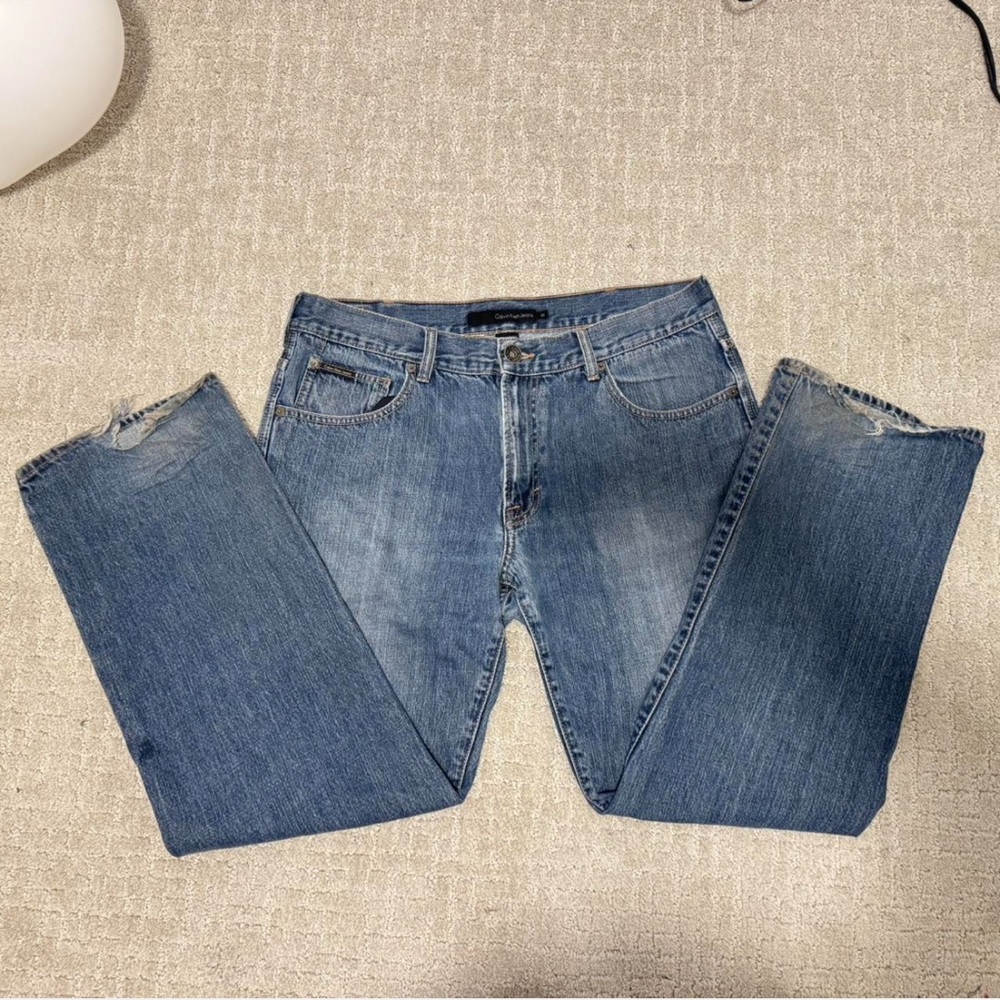 Calvin Klein Men's Straight Blue Jeans